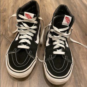 black high top Vans